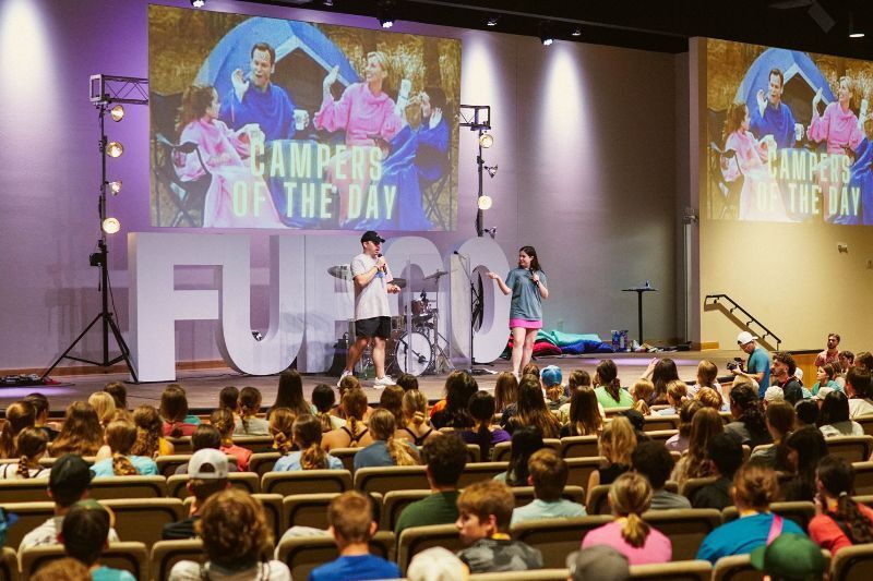 Students at summer camp